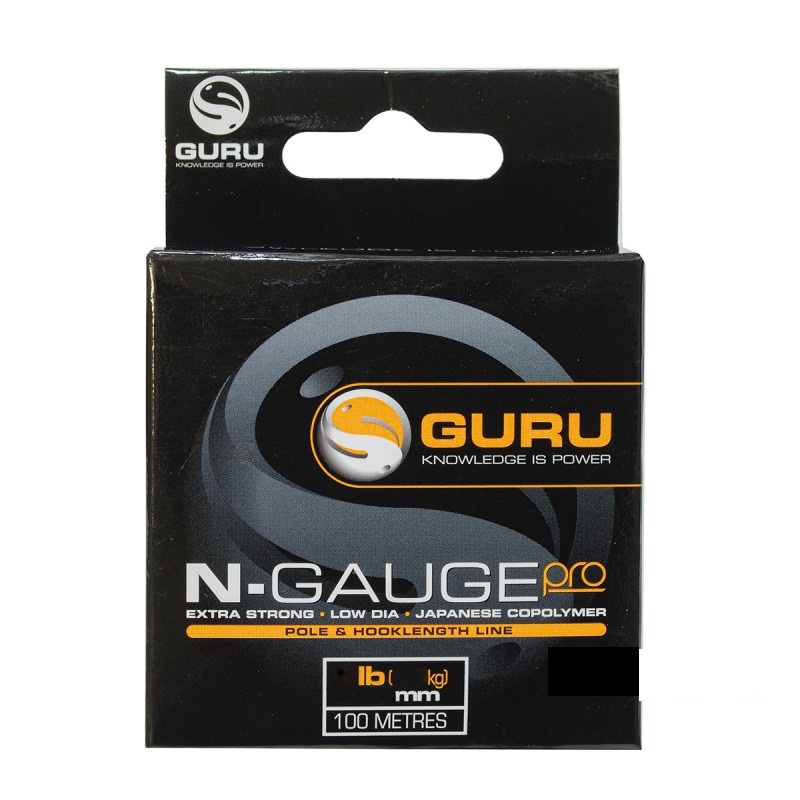 Поводочная леска Guru N-Gauge Pro  100м 0,68кг/0,09мм (Прозрачный) 