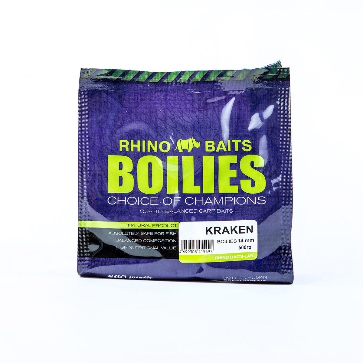 Бойлы тонущие Rhino Baits  Kraken 14мм 0,5 кг (Кальмар) 