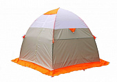 Палатка зимняя Лотос 3 Эко 270х255х180см Белый+оранжевый