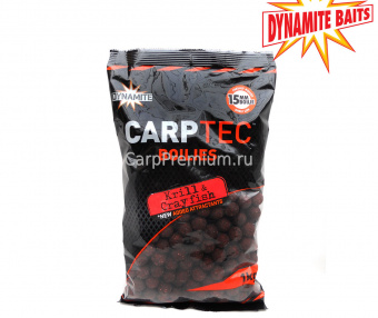 Бойлы тонущие Dynamite Baits CarpTec Krill & Crayfish 15мм 1 кг (Криль) 