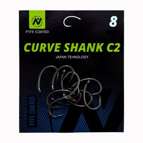 Крючки карповые VN Tackle Curve Shank C2 Size 8