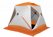Палатка зимняя Лотос Куб 3 Классик С9 210х210х180см Белый+оранжевый