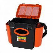 Ящик зимний Helios FishBox 10л оранжевый односекционный