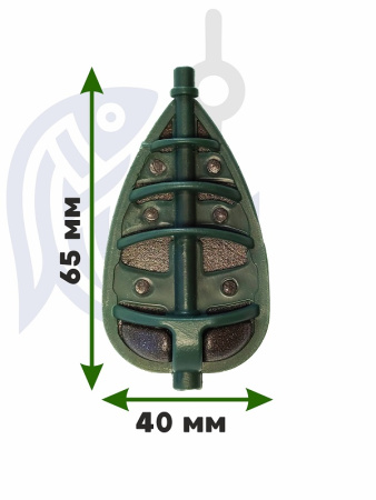 Набор неоснащенных кормушек 4 шт+ топтушка  Tackle Fish Wide XL Flat Method 60г