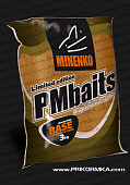 Прикормка сыпучая Minenko PMBaits Base competition Aroma Free 3 кг (Без вкуса) 
