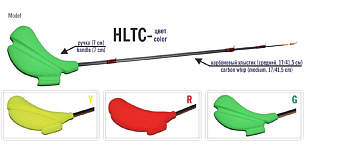 Удилище зимнее (блеснилка) Bravo Fishing HLTC-2-Y хлыст 26.5/39.5см  телескопическое