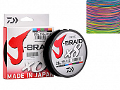 Плетеный шнур Daiwa  J-Braid X8 Multicolor  150м 6,0кг/0,10мм (Цветной) 