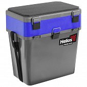 Ящик зимний Helios 19л серый/синий