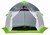 Палатка зимняя Лотос 3 Эко 270х255х180см Белый+зеленый