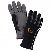 Перчатки  Savage Gear  Softshell Winter Glove р-р L Черный-серый