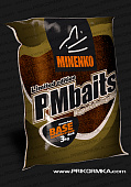 Прикормка сыпучая Minenko PMBaits Base competition Aroma Free Dark 3 кг (Без вкуса) 