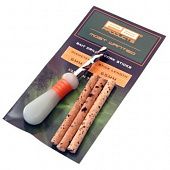 Набор для оснасток 6мм сверло+пробковые палочки PB Products Bait Drill 6mm + Сork Sticks 3шт